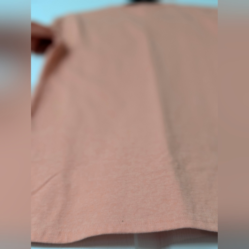 Carhartt T-shirt Loose Fit Cotton Coral Peach Pocket (Size XS) - Picture 9 of 10